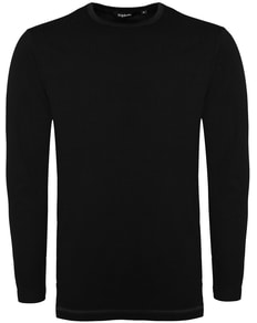 Bigdude Long Sleeve Thermal T-Shirt Black Tall